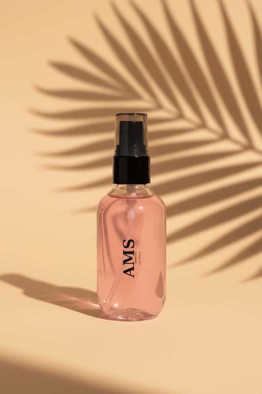 AMS Cosmetics – Setting Spray fond beige ombre palmier