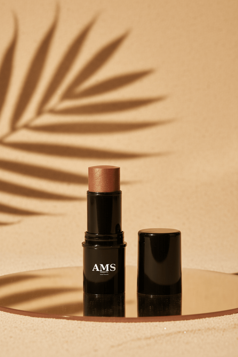 AMS Highlighter Stick - Fond Beige Chaud Ombres Palmier