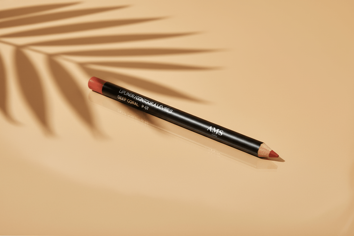AMS Lipliner Deep Coral - Fond Beige Chaud Palmier