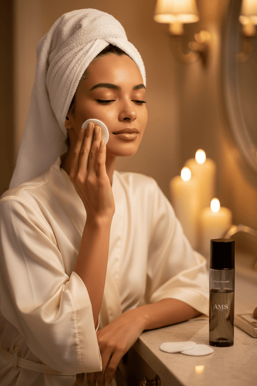 AMS Makeup Remover - Lifestyle Rituel Démaquillage Soir Spa Luxe Evening Skincare