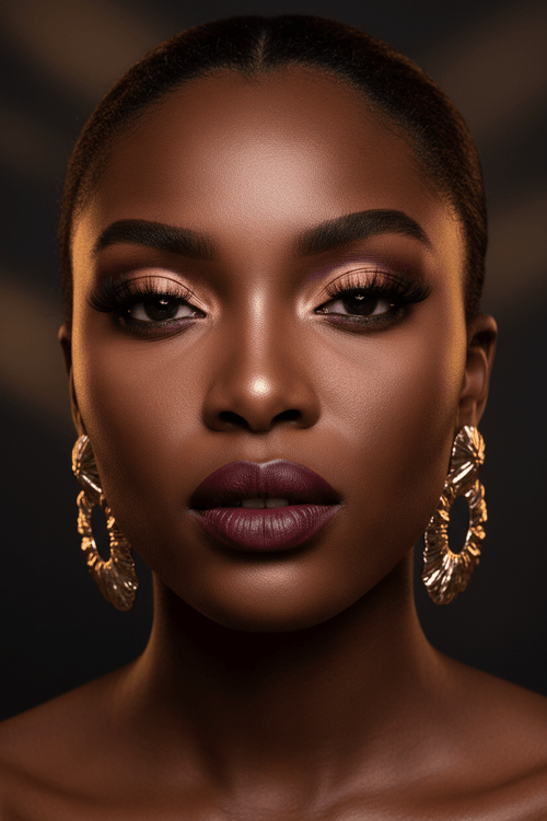 AMS Palette Rose Bordeaux - Mannequin Peau Foncée