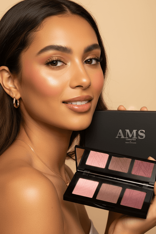 AMS Palette Rose Mauve - Mannequin Palette Près du Visage