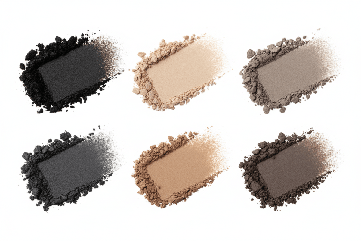 AMS Palette Smoky - Texture Swipe 6 teintes corrigé
