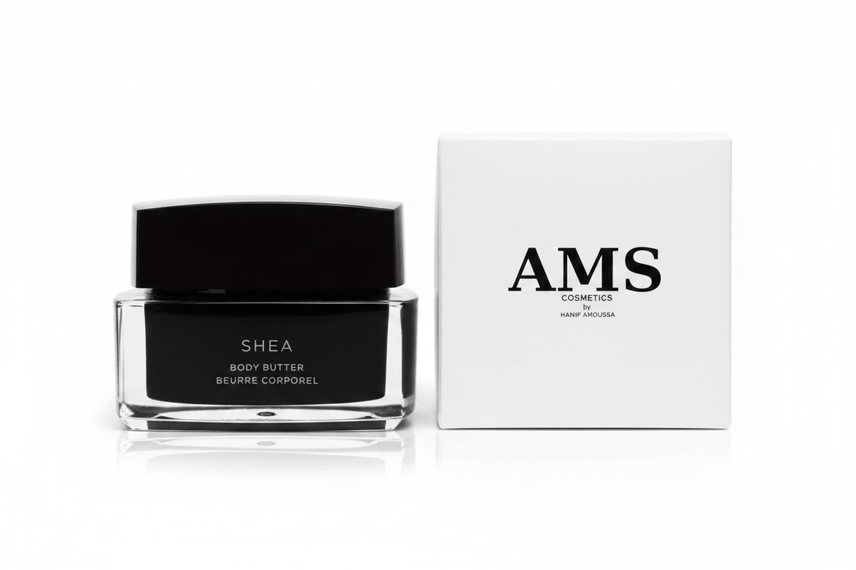 AMS Shea Body Butter — Product with White Packaging