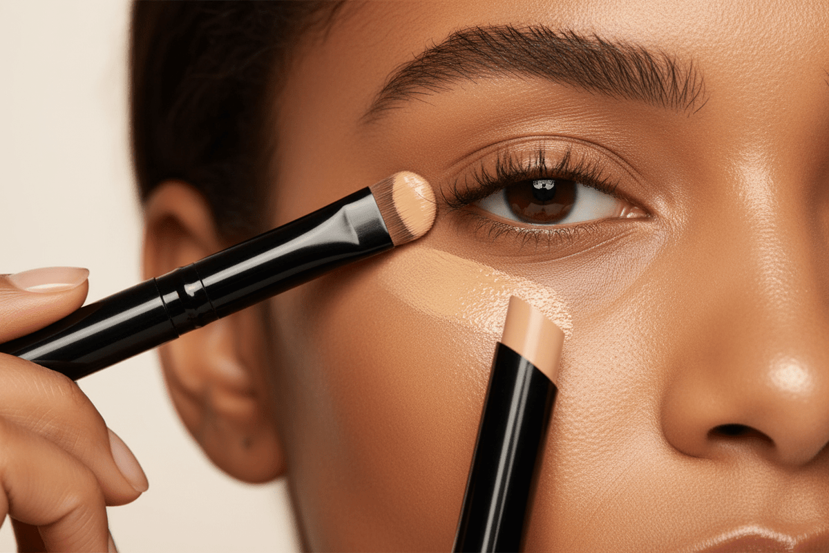 AMS Stick Concealer Beige Sable - Application Pinceau Sous les Yeux Caramel