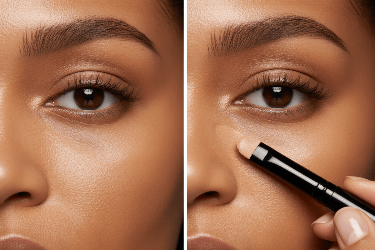 AMS Stick Concealer Beige Sable - Avant Après Sous les Yeux