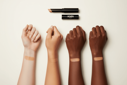 AMS Stick Concealer - Swatches Diversité 4 Carnations