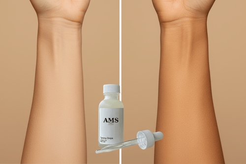 AMS Tanning Drops – Before & After