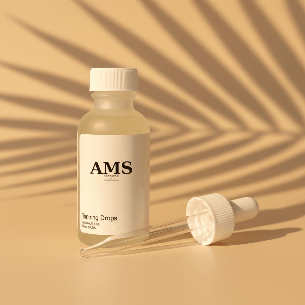AMS Tanning Drops – Fond Beige Palmier