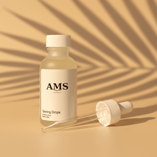 AMS Tanning Drops – Fond Beige Palmier