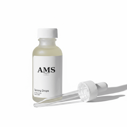 AMS Tanning Drops – Product with Shadow White BG